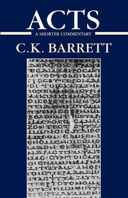 The Acts of the Apostles by C.K. Barrett image
