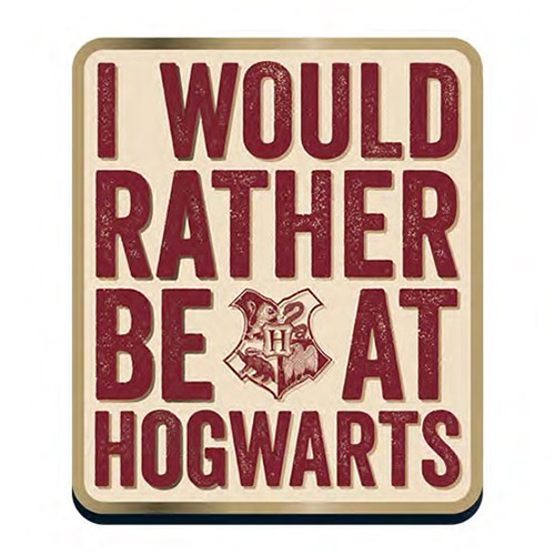 Harry Potter Rather be at Hogwarts Badge