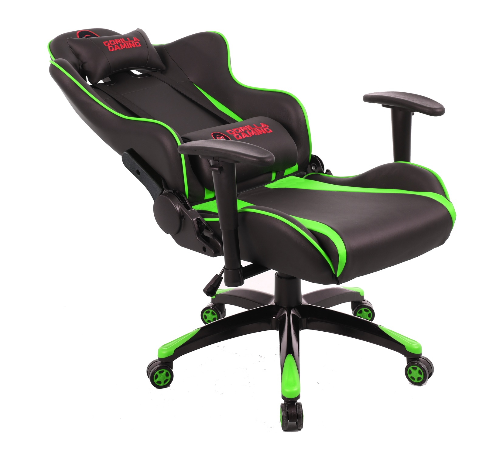 Gorilla Gaming Commander Chair - Green & Black for image