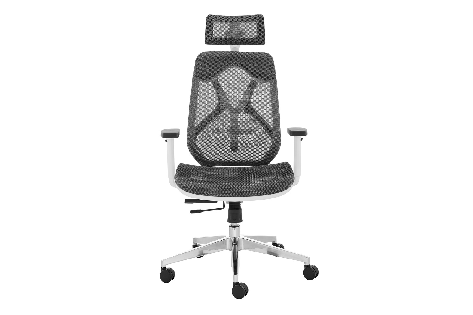 Buy Ergolux London Office Chair (White Frame, Grey) at Mighty Ape NZ
